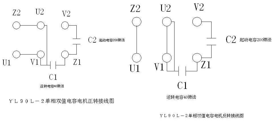 單相電機電容接線(xiàn)圖和方法步聚