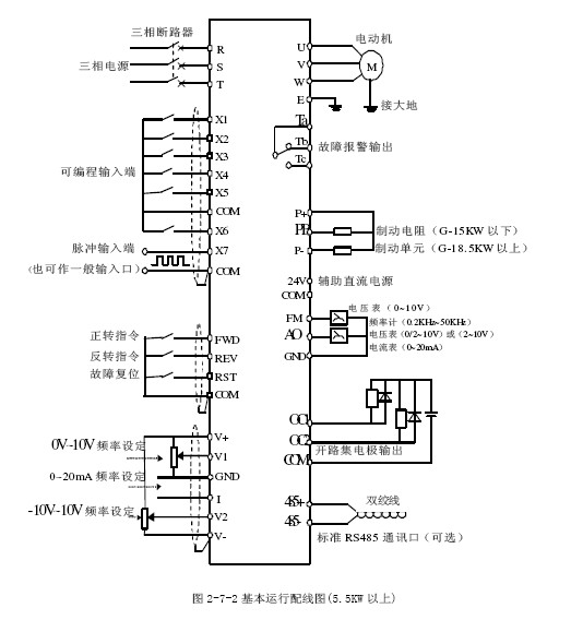 ABB變頻器控制電機接線(xiàn)圖紙