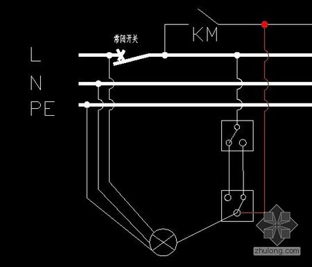 單聯(lián)雙控開(kāi)關(guān)接線(xiàn)圖